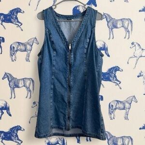 American Eagle Outfitters Blue Denim Dress